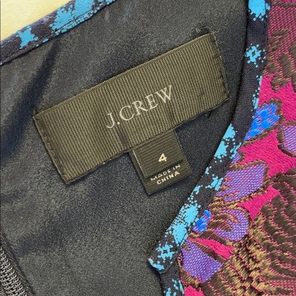 J. Crew Purple Blue Dress Sleeveless - Picture 3 of 4